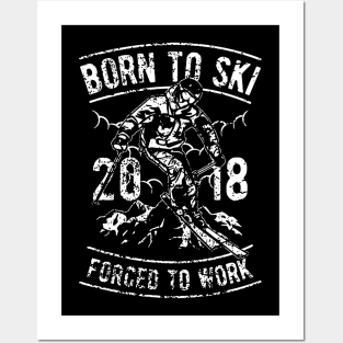 Born To Ski Posters and Art